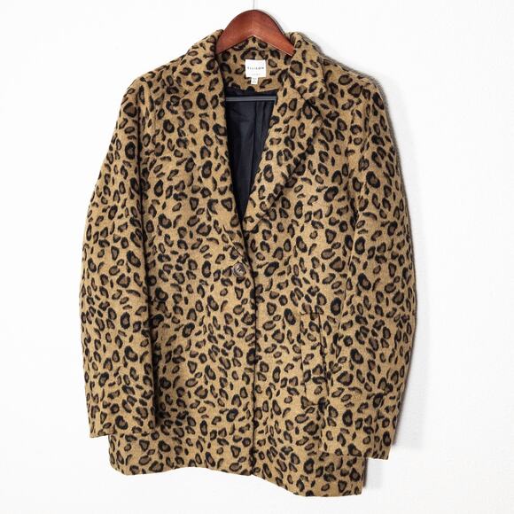 Ellison Women’s Leopard Print Coat Mobwife Statement Vintage Inspired Glam L - Picture 1 of 10